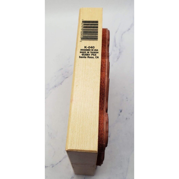 PSX Large Iris Flowers K040 Wood Mounted Rubber Stamp - Picture 5 of 7